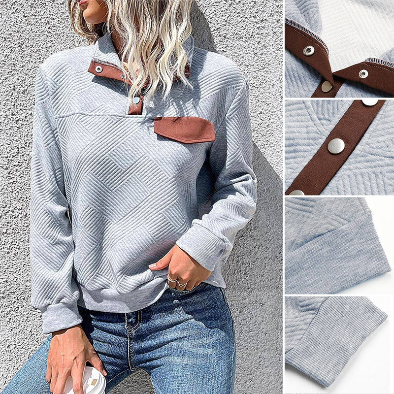 Stand-up Collar Sweatshirt