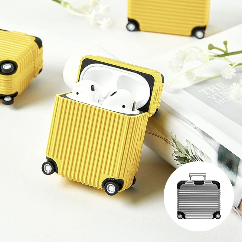 Funny Luggage Earphones Case