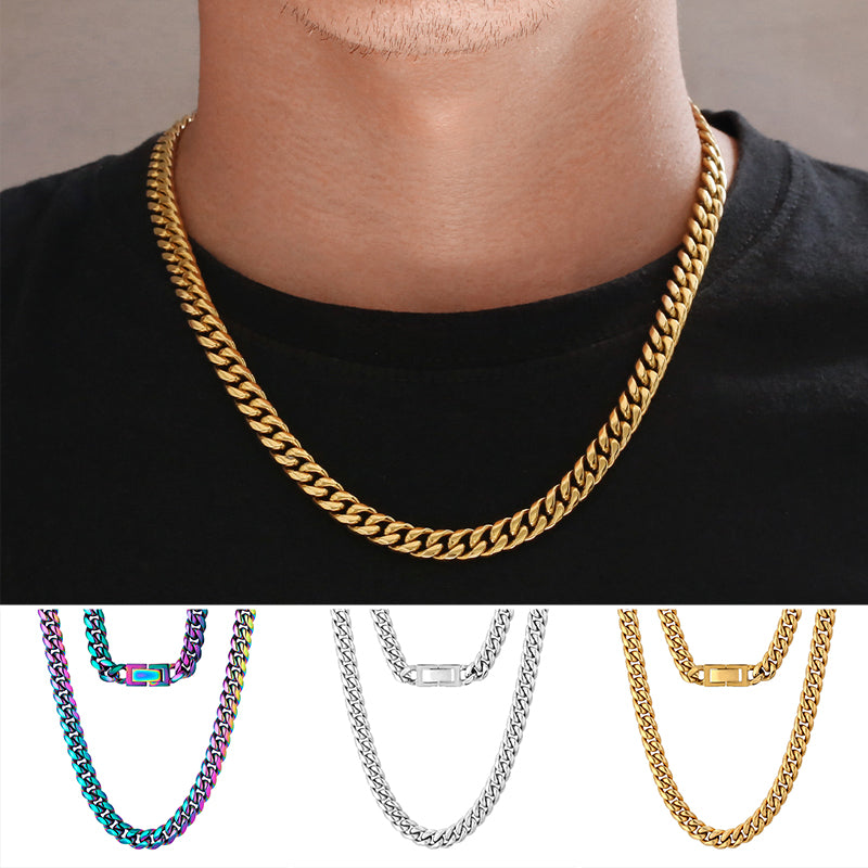 Titanium Steel Cuban Necklace