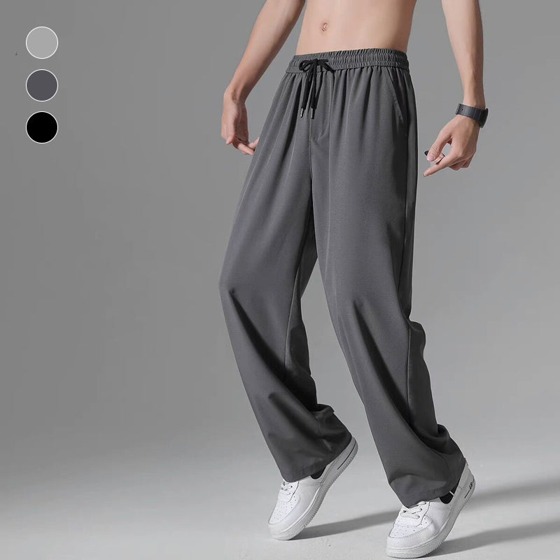 Men's Long Ice Silk Pants