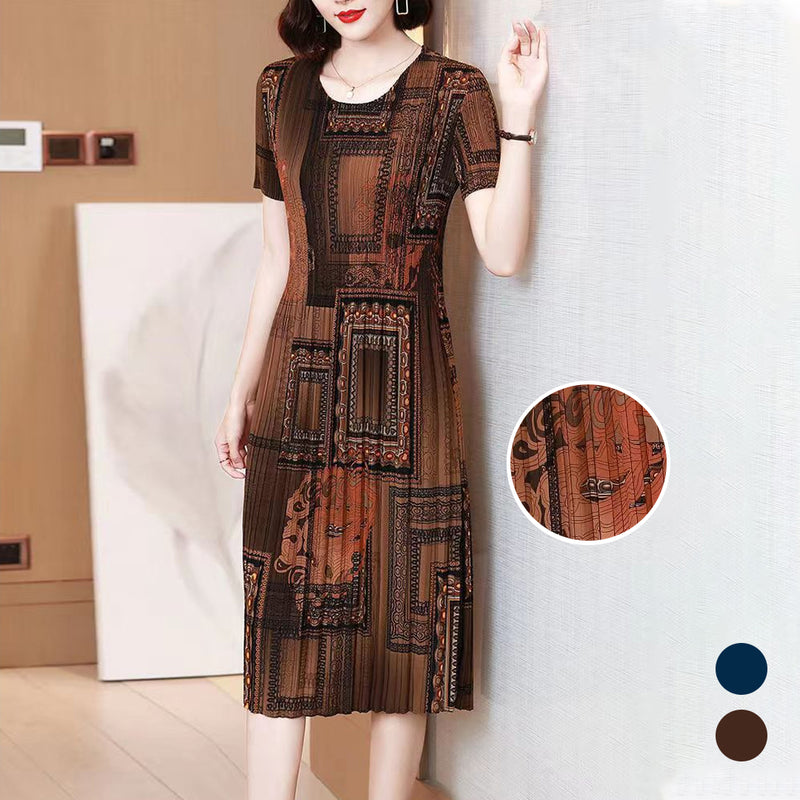 Fashionable Pleated Dress