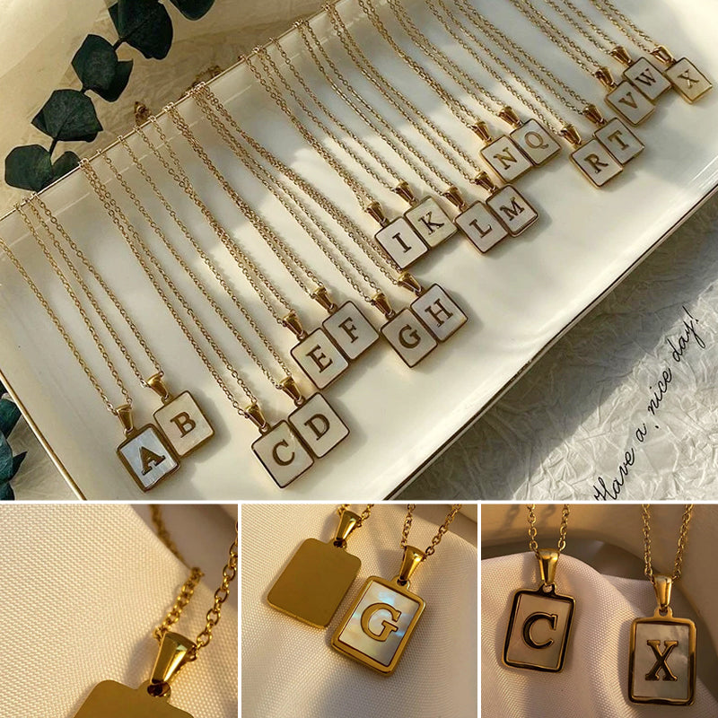 Women's Stainless Steel Letter Necklace