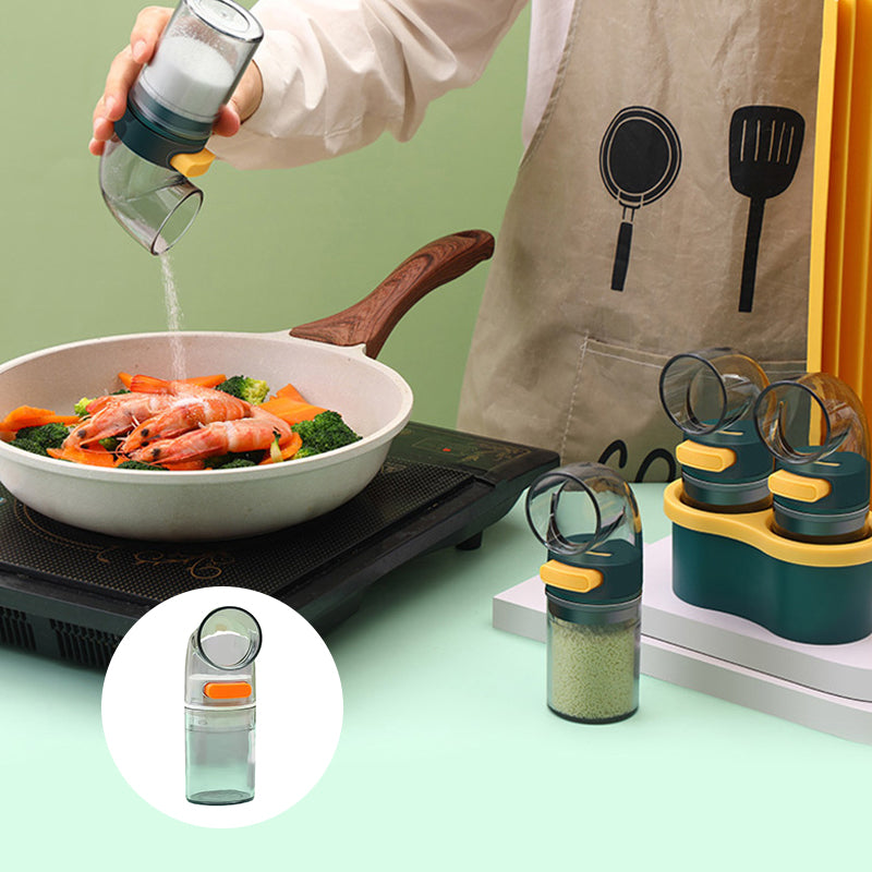 Arc press quantitative salt bottle