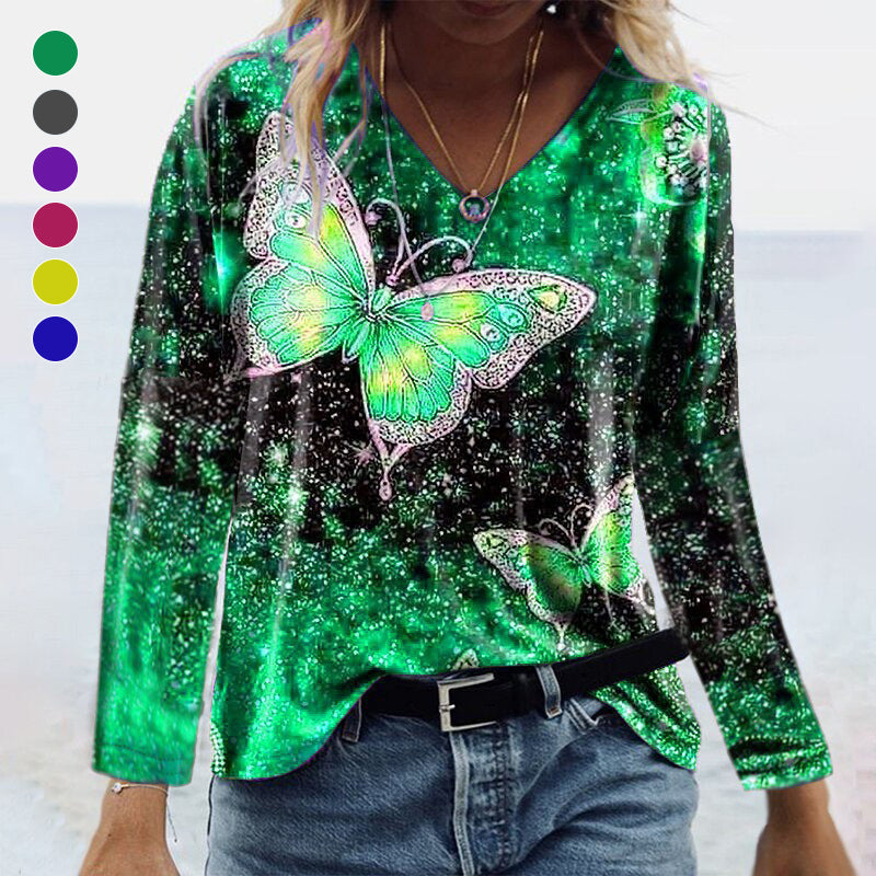 Butterfly Print T-shirt