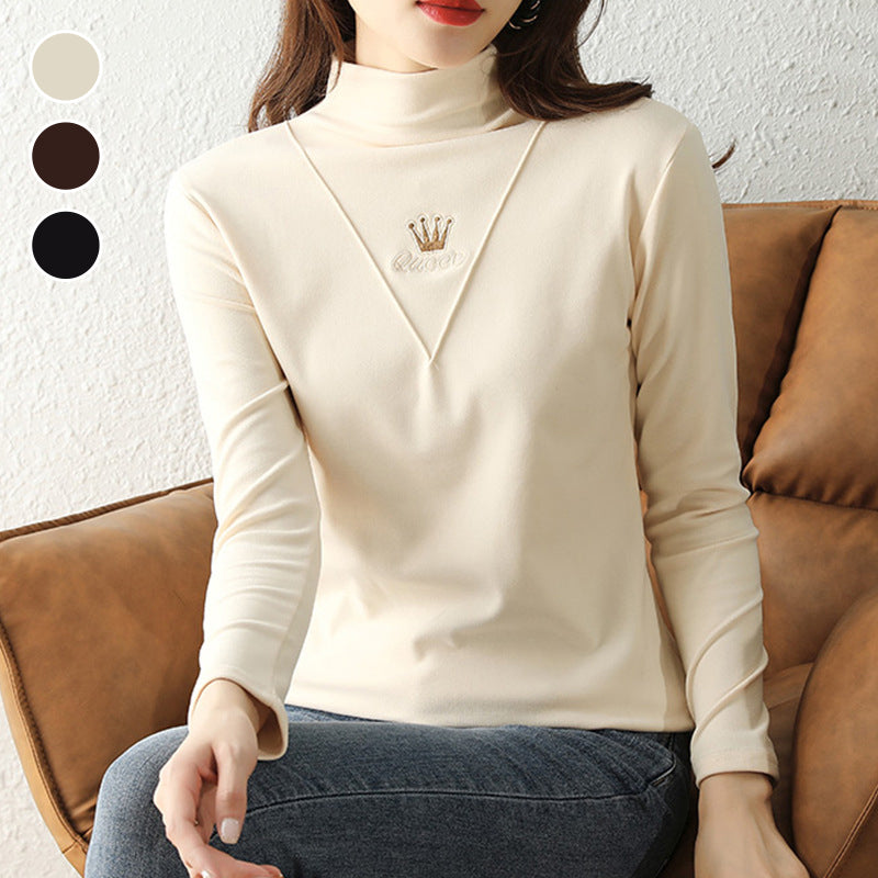 Women's Casual Long Sleeve Turtleneck Tops