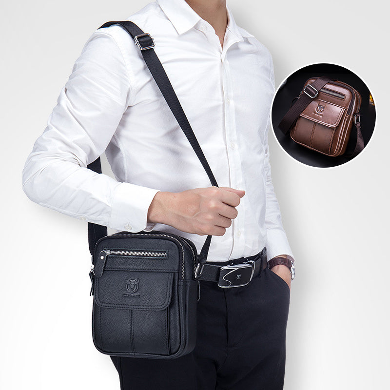 PU Leather Crossbody Bag for Men