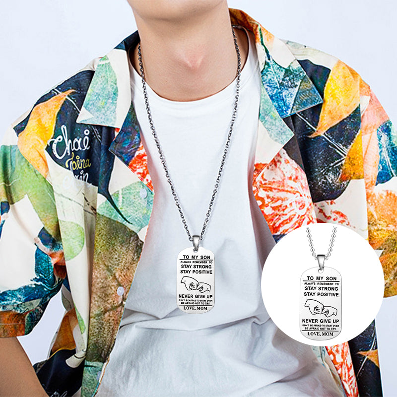 English Alphabet Stainless Steel Necklace