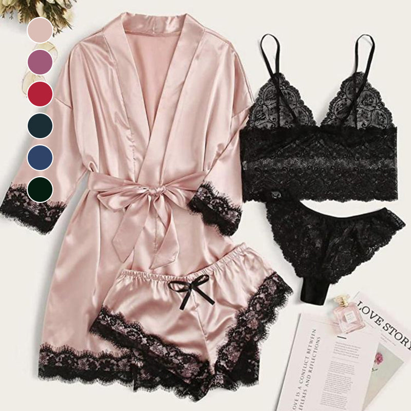 Women's Sleepwear 4PCS Pajama Set