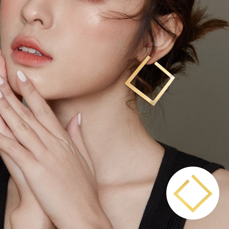 SQUARE HOOP EARRINGS