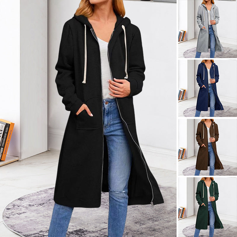 Long Zipper Sweater Jacket