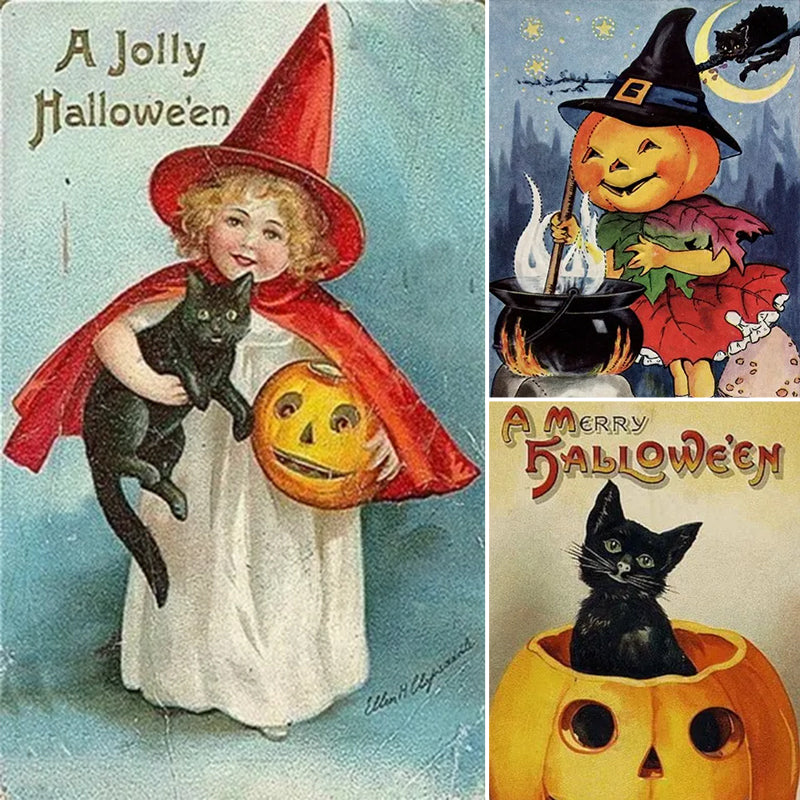 Vintage Halloween Postcard (24 pcs)