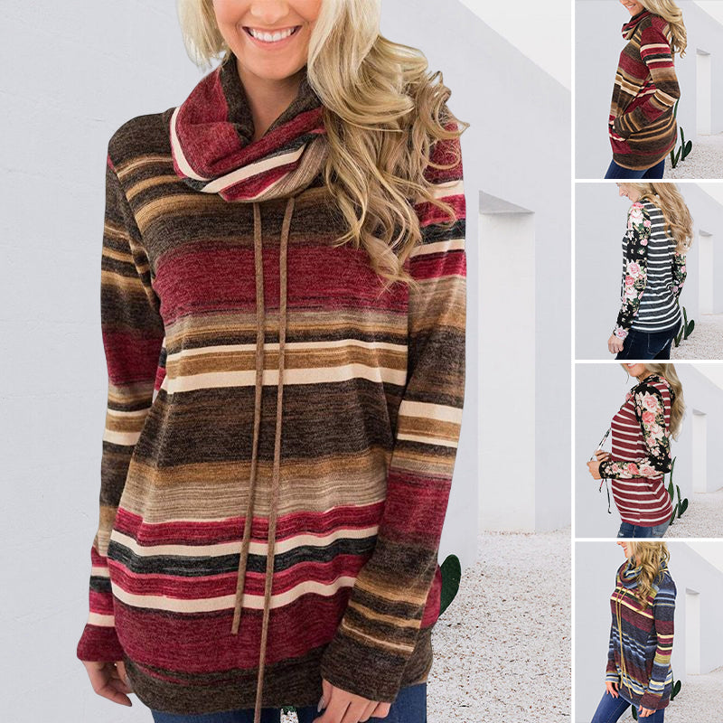 Loose Striped Long Sleeve T-Shirt