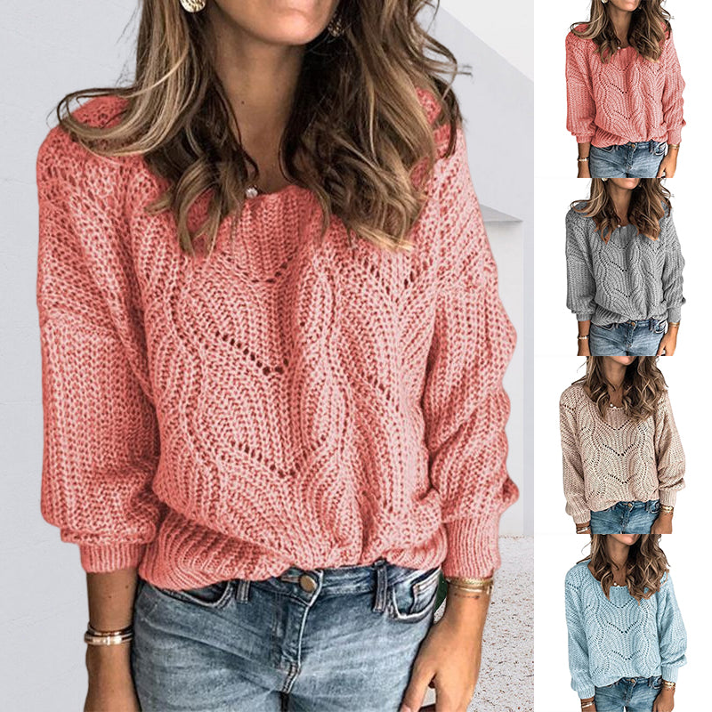 Crochet Knit Pullover Sweaters