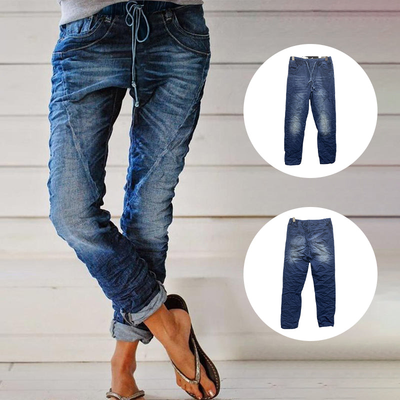 Elastic Waist Jeans