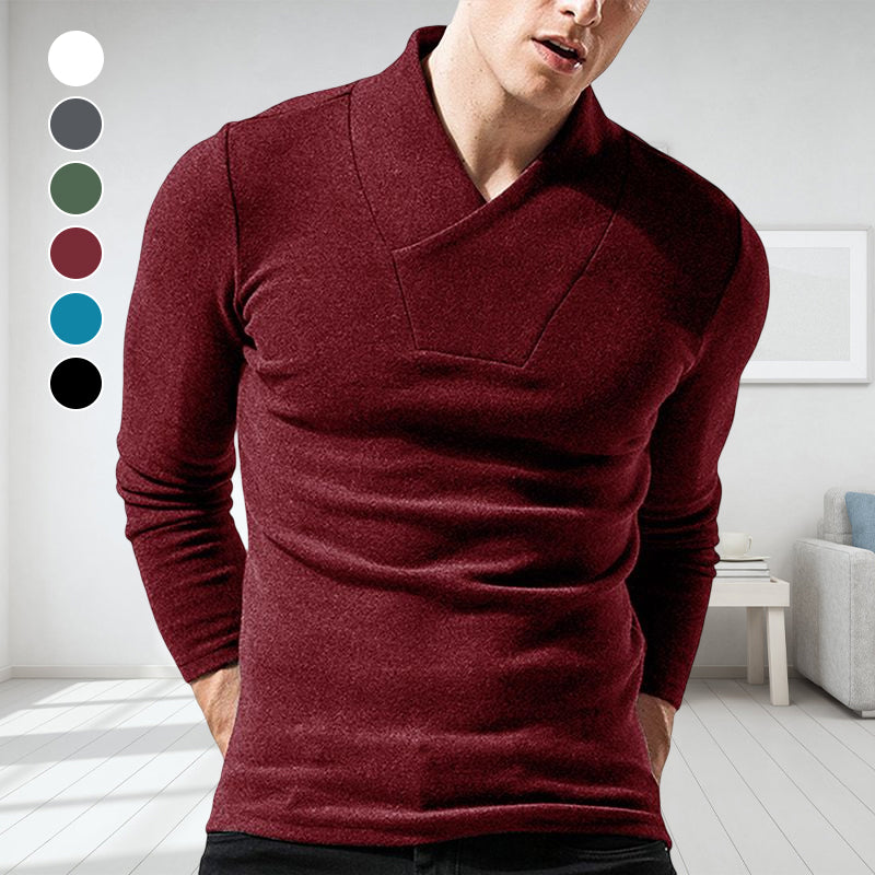 Men's autumn and winter warm bottoming shirt