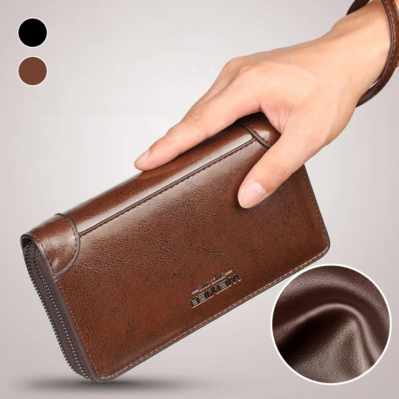 Leather Clutch Purse Wallet for Men