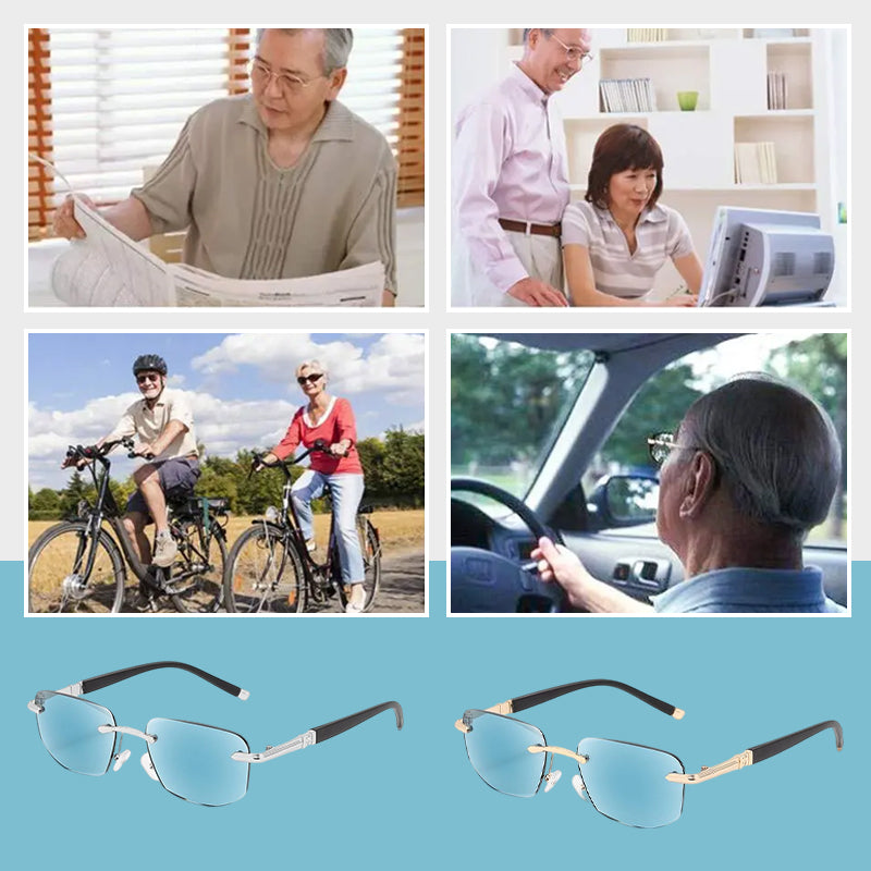 Anti-Blue Light Far and Near Presbyopic Sunglasses