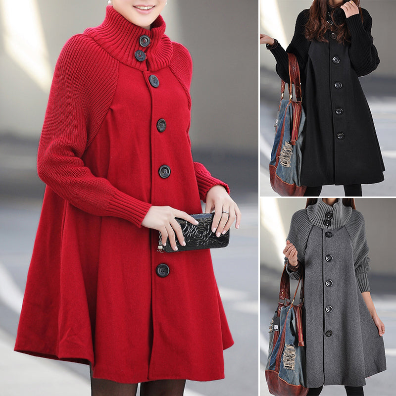 Oversized High Neck Bucket Coat