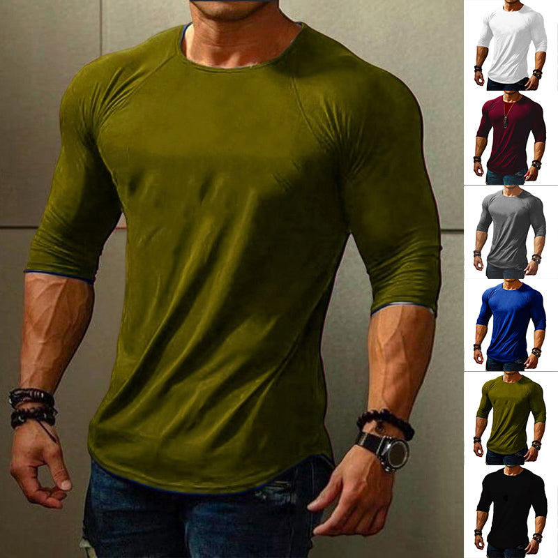 Men's Patchwork Bottom Shirt