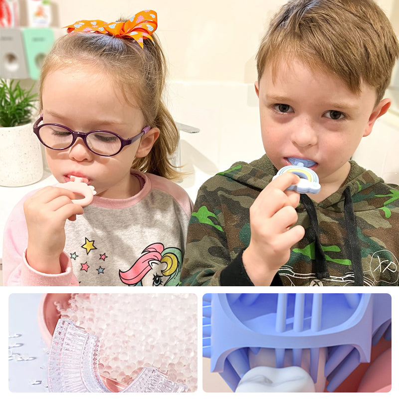 Kids Rainbow U-shaped Toothbrush