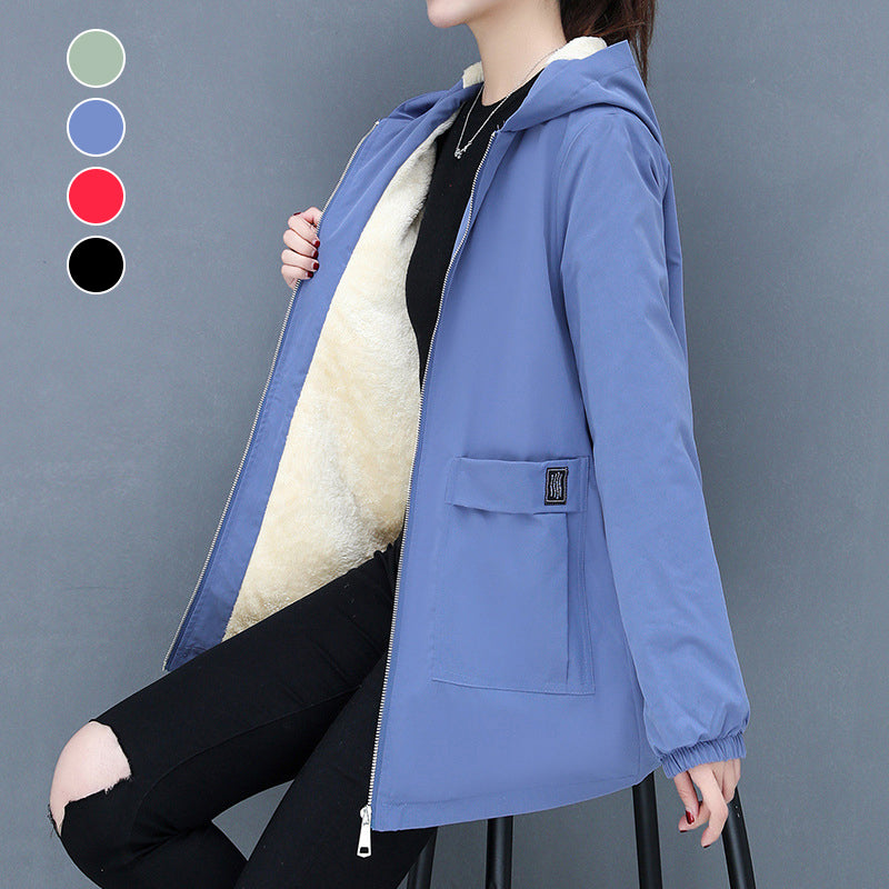 Fleece Solid Color Coat