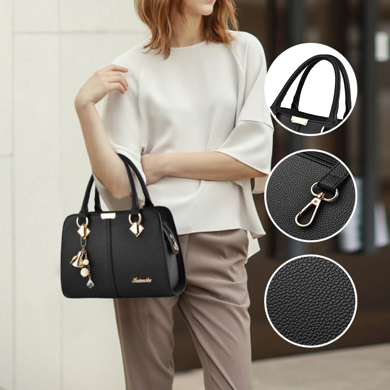 Solid Color One Shoulder PU Leather Bag