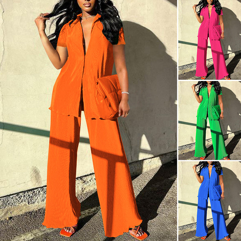 Fashion Casual Solid Color Suit