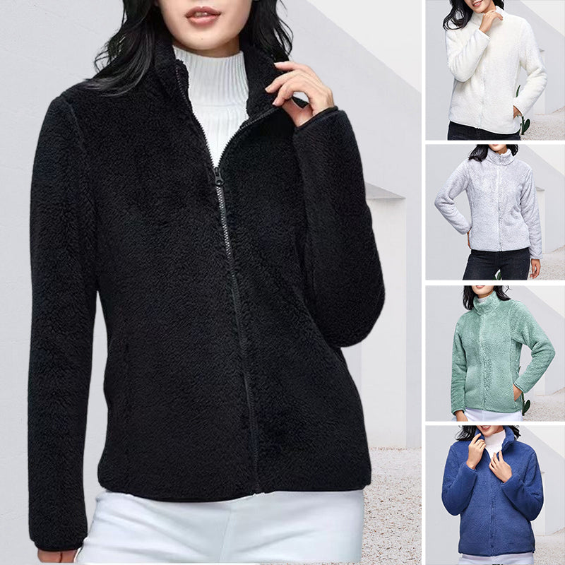 Zippered Jacket With Fleece Cardigan