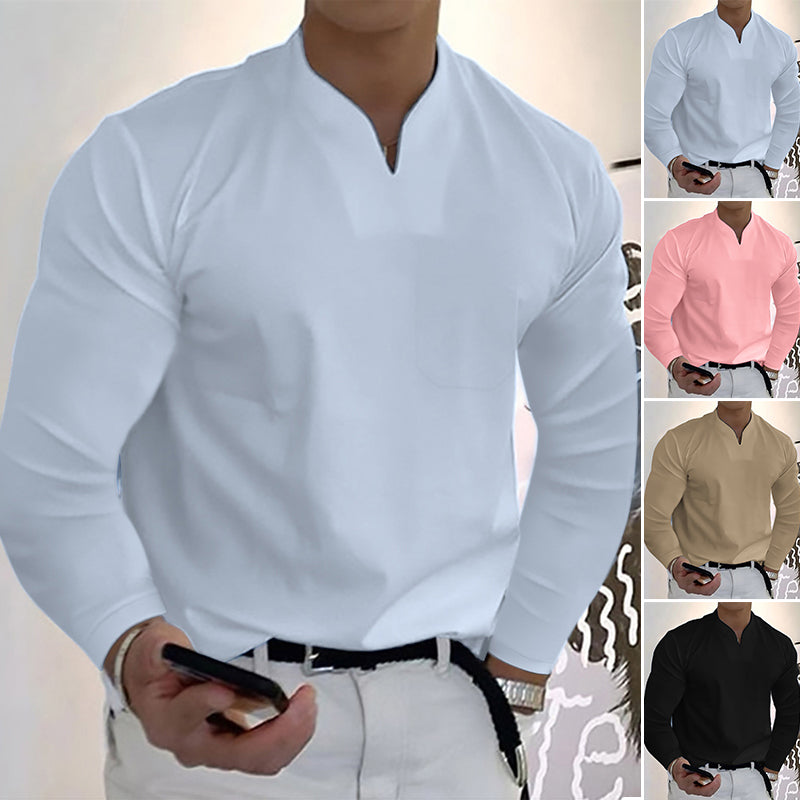 Men's Loose Casual Long Sleeve Top