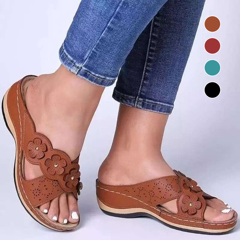 Platform Flower Sandals