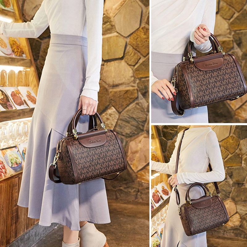 Women's Fashionable Printed Boston Bag