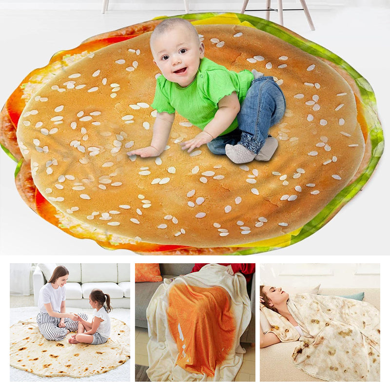 Coral Velvet Corn Pancake Blanket