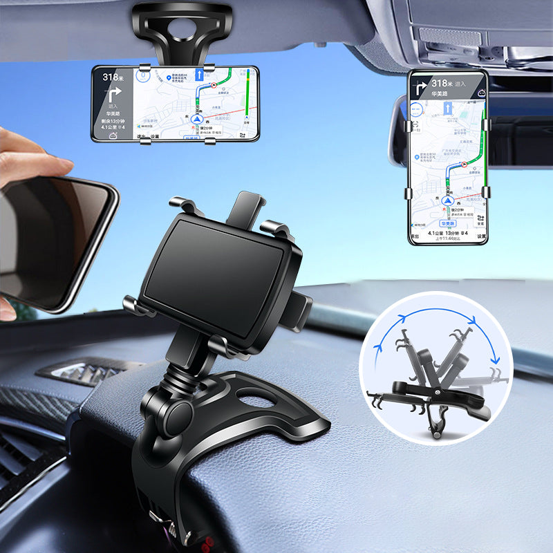 Car Rotating Dashboard Clip Cell Phone Holder