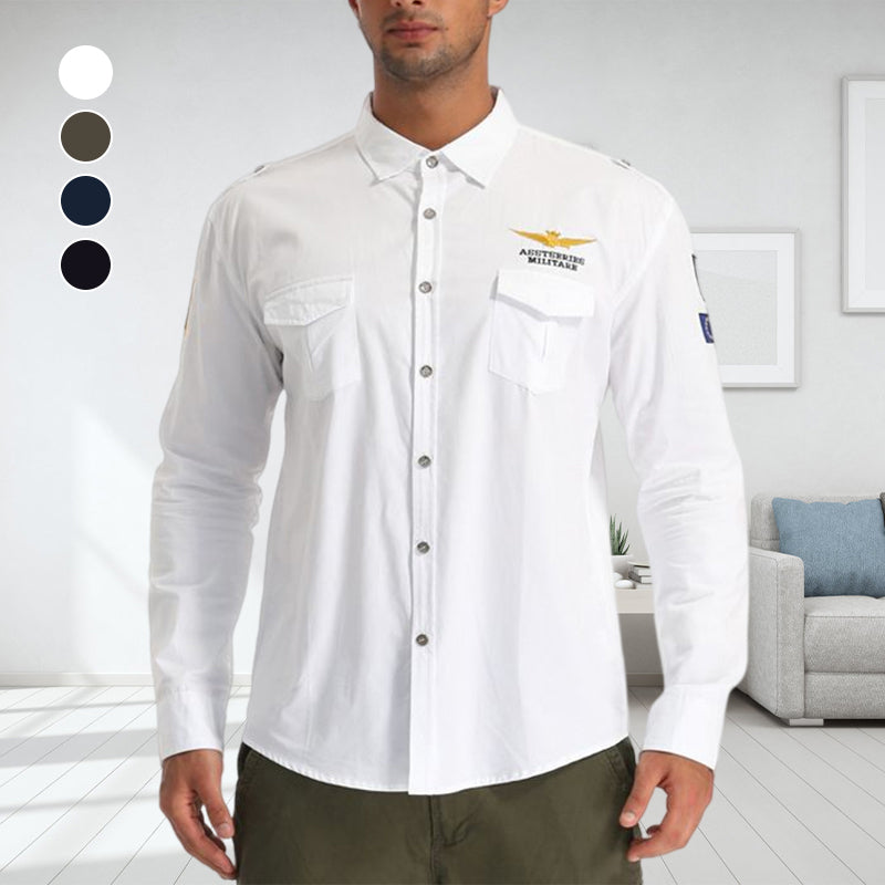 Aviator Men's Long Sleeve Shirt