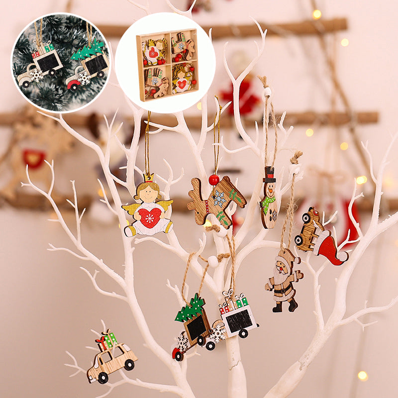 Christmas Wooden Ornament (12 pcs)