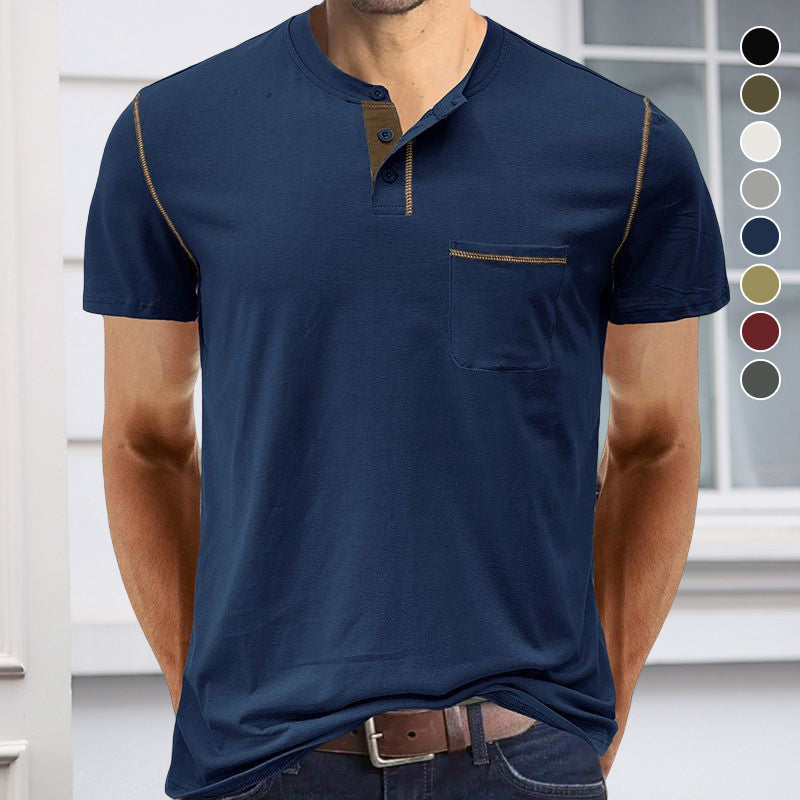 Solid Color Casual Short Sleeve T-Shirt