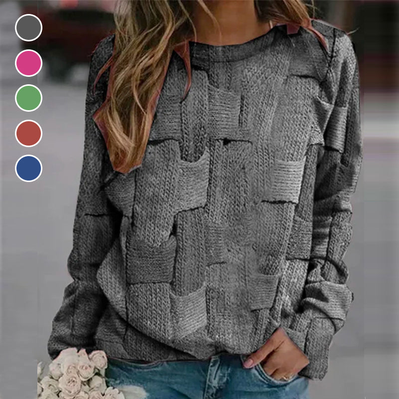 Printed Loose Hooded Sweatshirt