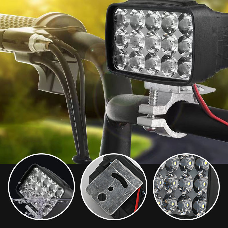 External LED Headlights with 15 Lamp Beads