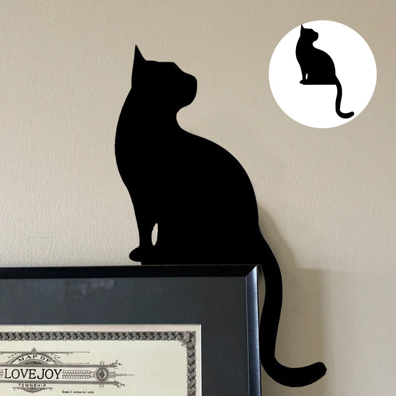 Halloween Black Cat Door Corner Sign Decoration