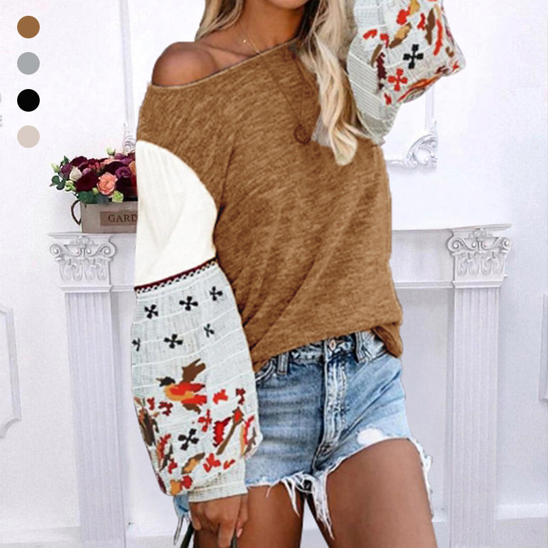 Long Sleeve Printed Sweatshirt