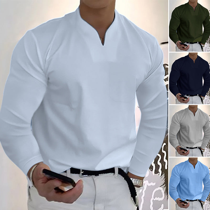 Men's Loose Casual Long Sleeve Top