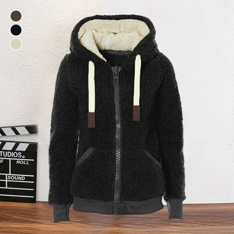 Womens Fuzzy Fleece Jacket