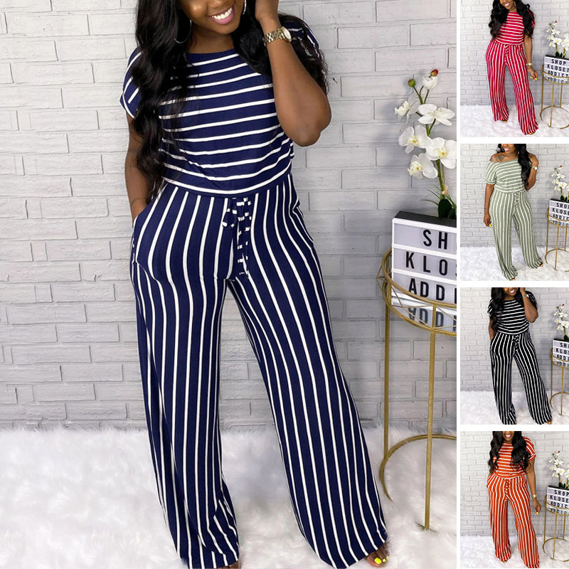 Striped Jumpsuit