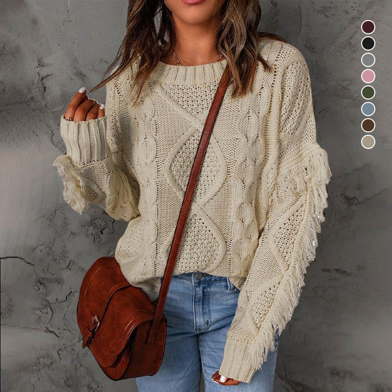 Pullover Crewneck Knit Sweater