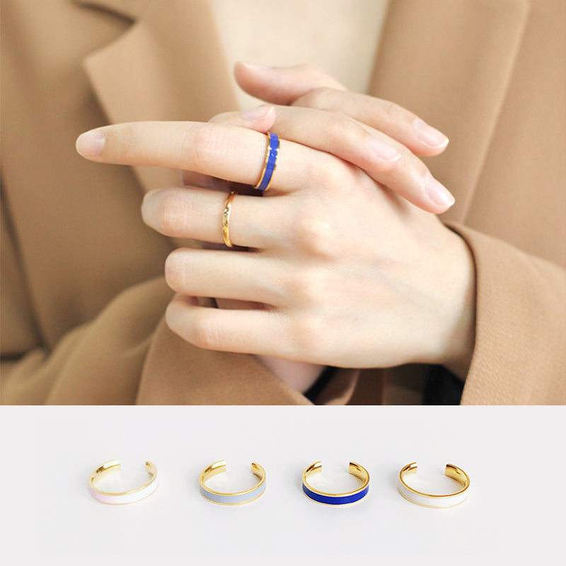 Vintage Enamel Ring