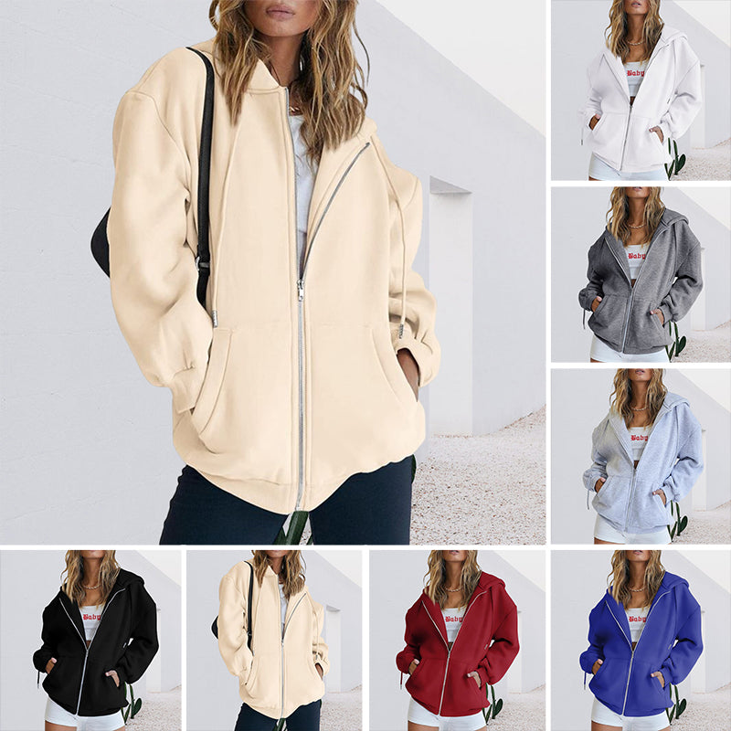 Drawstring Zipped Jacket