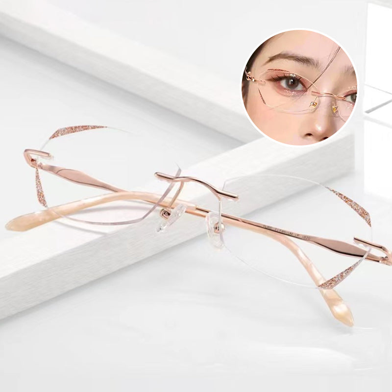 Fashionable Anti-blue Light Rimless Reading Glasses