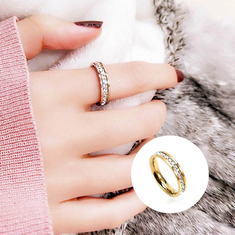 Titanium Plated Rose Gold Ring