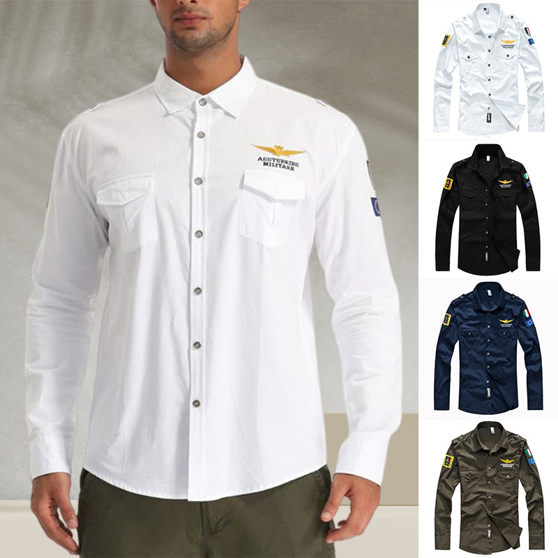 Aviator Men's Long Sleeve Shirt