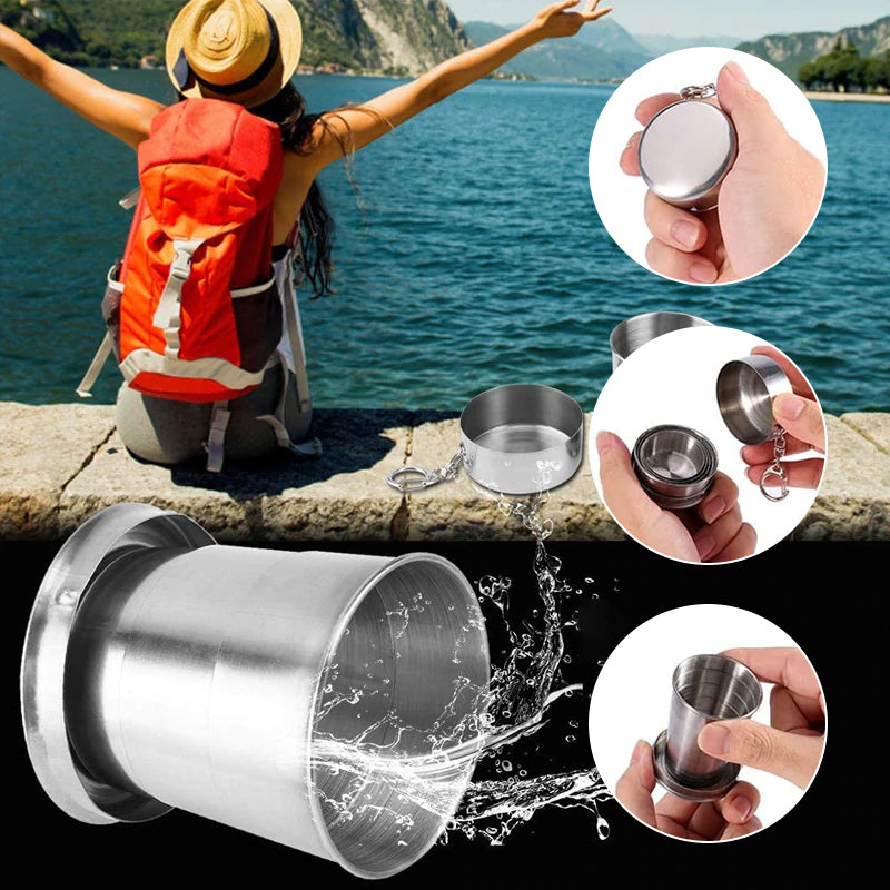 Stainless Steel Folding Cups